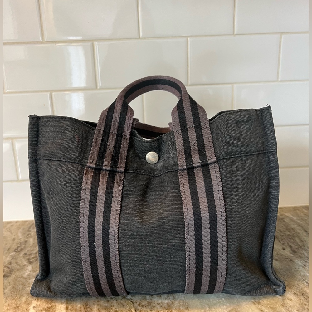 MINI HERMES TOTE (SOME RUBBING)